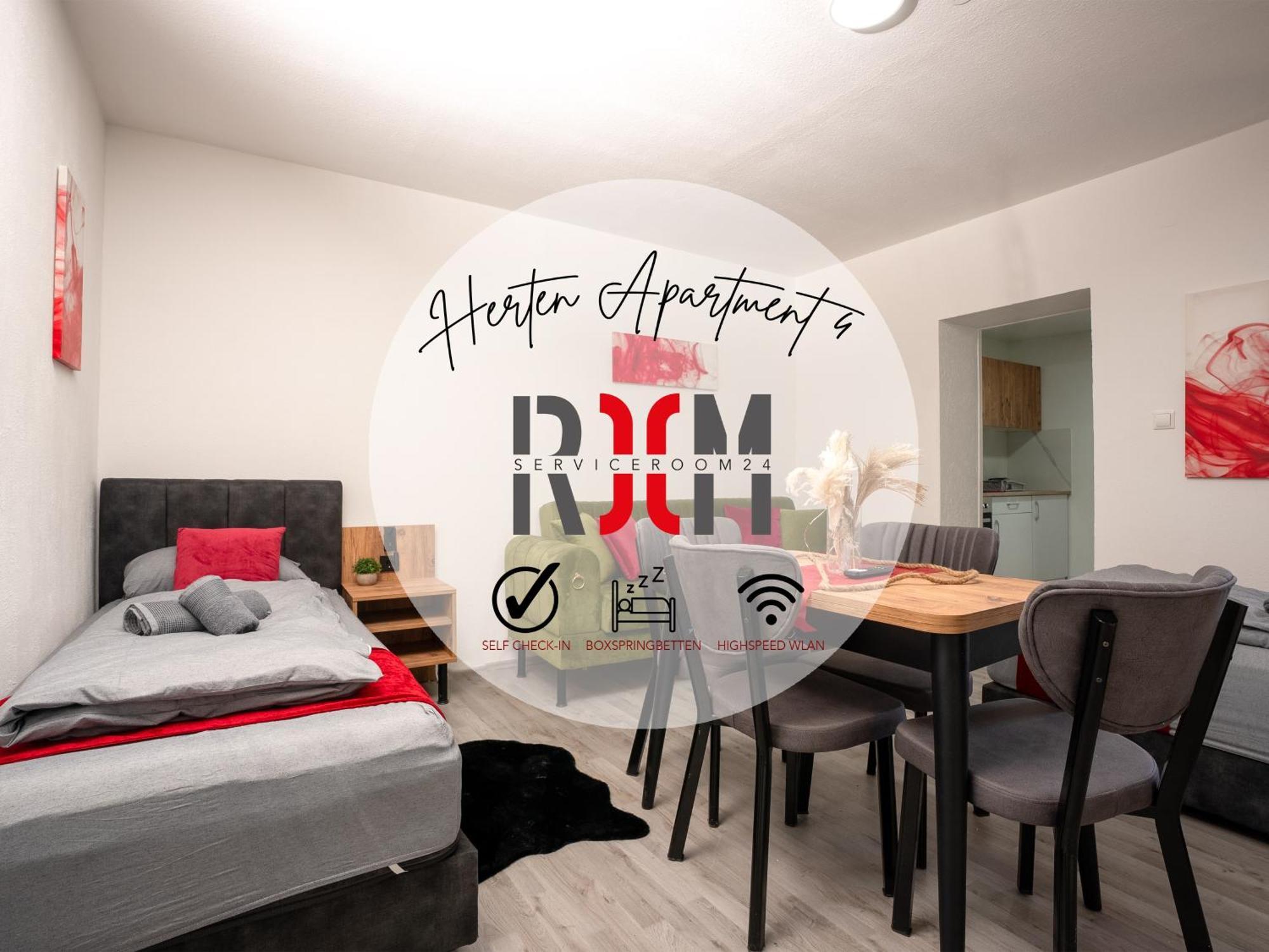 Serviceroom24 - Apartment 4 In Herten Wlan - Smart-Tv - 24-7 Check-In Und Kueche מראה חיצוני תמונה